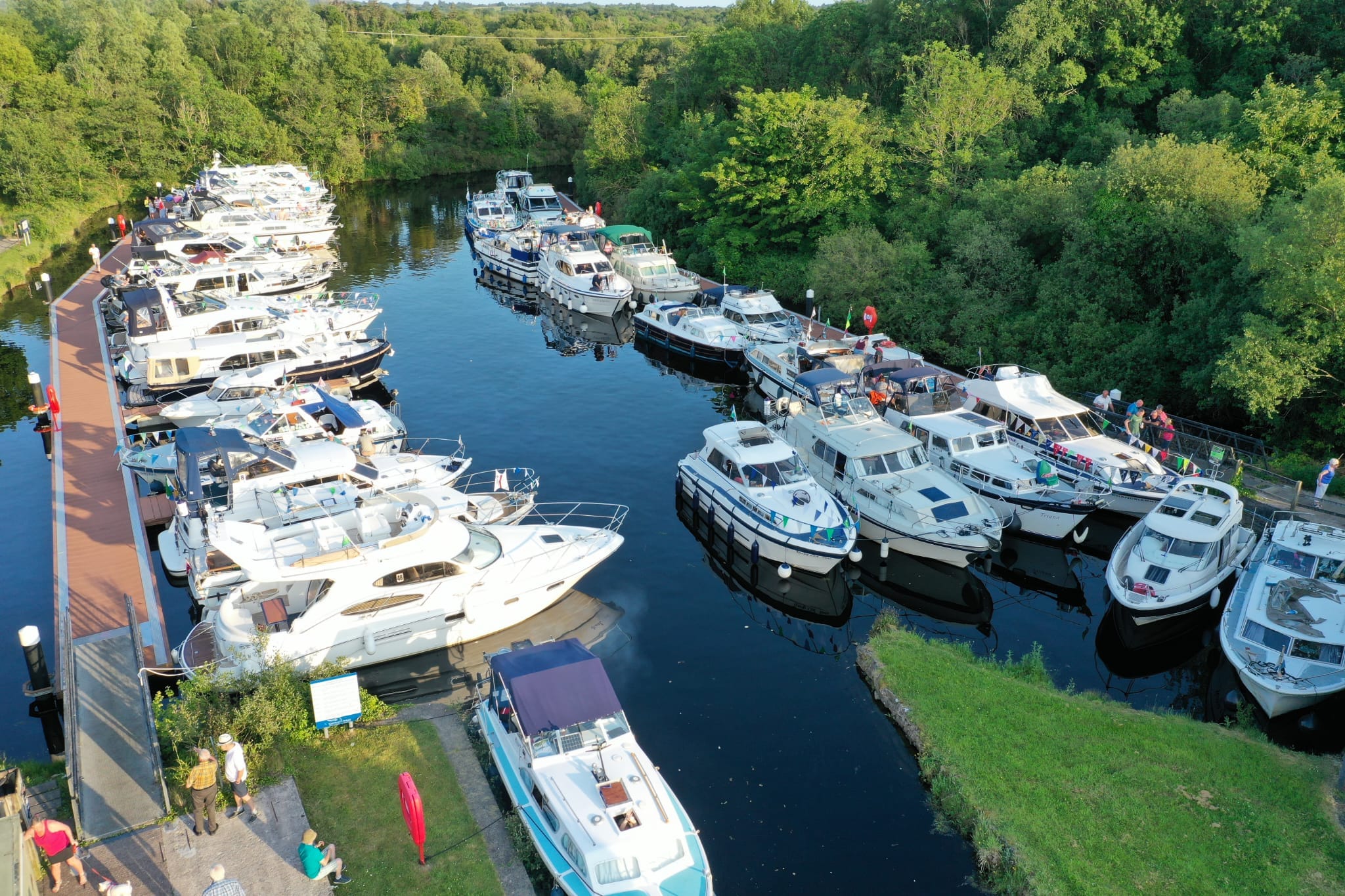 Aerial view of the River Erne